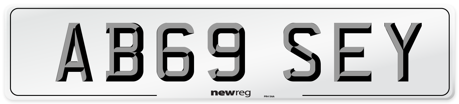 AB69 SEY Number Plate from New Reg